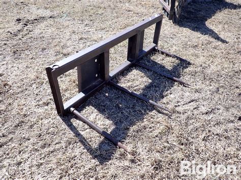 skid steer double bale spear|double bale spear for sale.